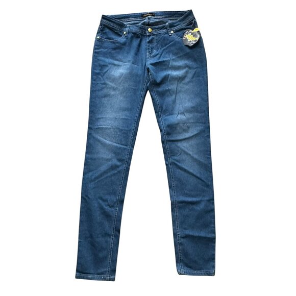 NWT Apple Bottoms Jeans Size‎ 9/10 Skinny Leg Crystal Pockets Vintage  Y2K - Picture 2 of 11